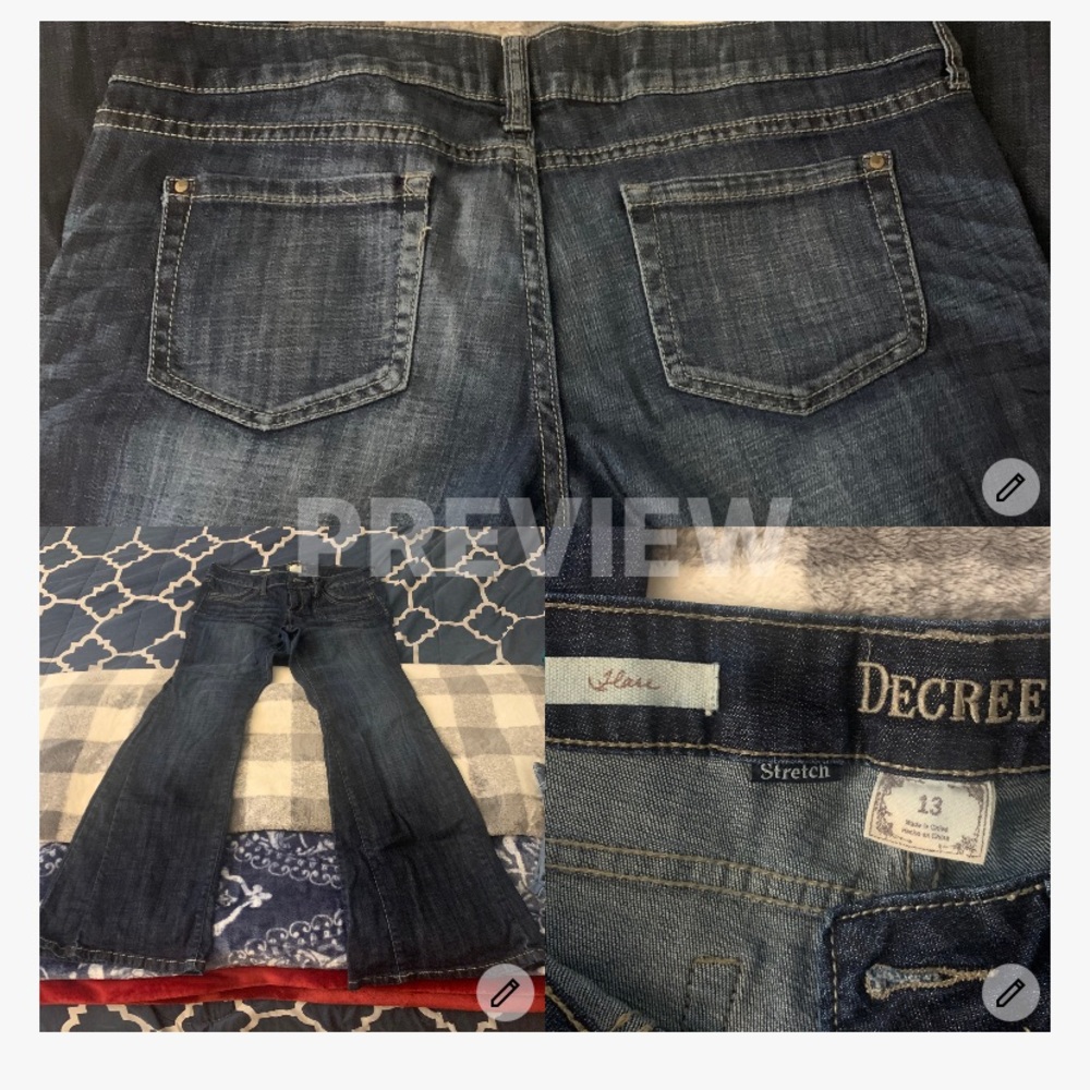 Size 13 Decree Jeans Flare
